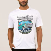 T-shirt Magnifique logo rétro Cuba. (Devant)