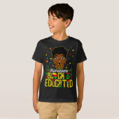 T-shirt Magnifique Noir instruit Histoire Noire Enfants Ga (Devant entier)