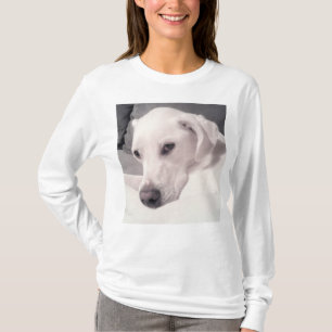 T-shirt Magnifique Regal Blanc Labrador Mix Chien gris T-S