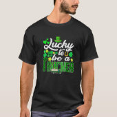 T-shirt Magnifique St. Patricks Day Pour Être Un Trucker D (Devant)