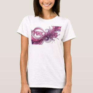 T-shirt Magnifique Tee à déclaration PINK FOCUS Rose