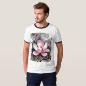 T-shirt Magnolia rose (Devant entier)