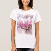 T-shirt Magnolia rose-pourpre en floraison - Fleur de prin (Devant)