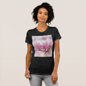 T-shirt Magnolia rose-pourpre en floraison - Fleur de prin (Devant entier)