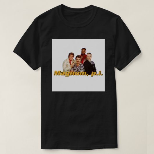 T-shirt Magnum P.I 80s Afficher Poster.png (Design devant)