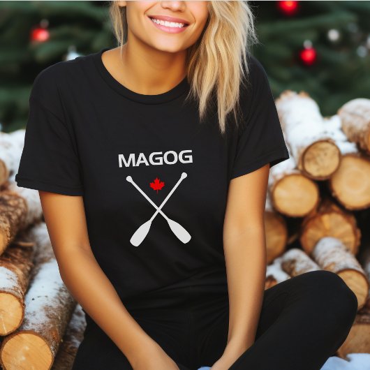 T-shirt Magog Canada Chevalier traversé Oars Maple Leaf Da