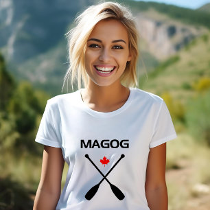 T-shirt Magog Canada Ports à pédales croisées Feuille d'ér