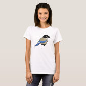 T-shirt Magpie à ailes bleues (Devant entier)