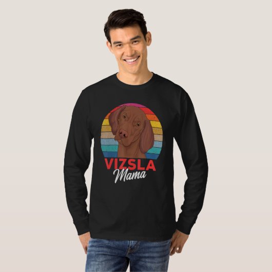 T-shirt Magyar Vizsla Mama Chien Maman Filles Femmes (Devant entier)