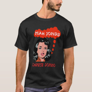 T-shirt Mah Jongg Chinese Domino Game American Mah Jong Ap