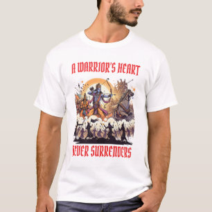 T-shirt Mahabharata Guerriers Hommes Blancs