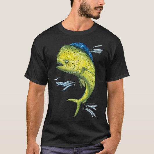 T-shirt Mahi Mahi et appât (Devant)