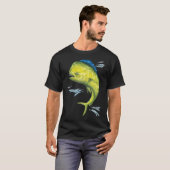 T-shirt Mahi Mahi et appât (Devant entier)