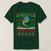 T-shirt Mahi Mahi Fish Lover Xmas Tree Santa Mahi Mahi Chr (Design devant)
