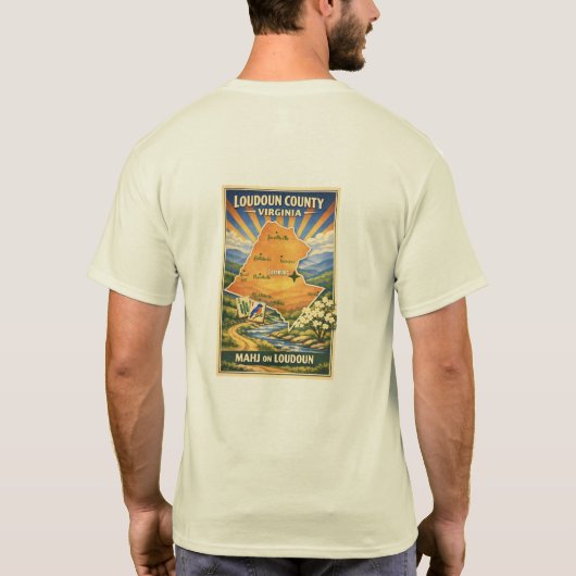 T-shirt Mahj sur Loudoun (Dos)