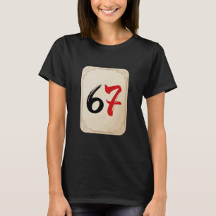 T-shirt Mahjong 6 Et 7 Correspondant 67 Mahjongs Costume D