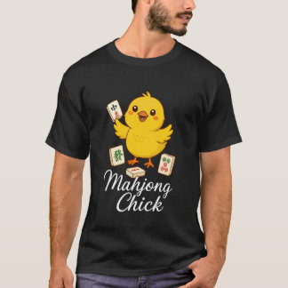 T-shirt Mahjong Chick Chinese Game