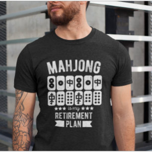 T-shirt Mahjong est mon plan de retraite