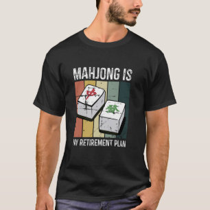 T-shirt Mahjong Funny Dit Lucky Mah-Jongg Joueur V