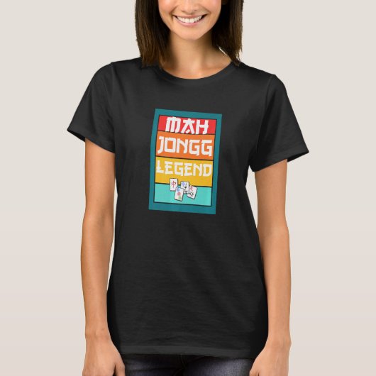 T-shirt Mahjong Legend Tile Game Jokerstee (Devant)