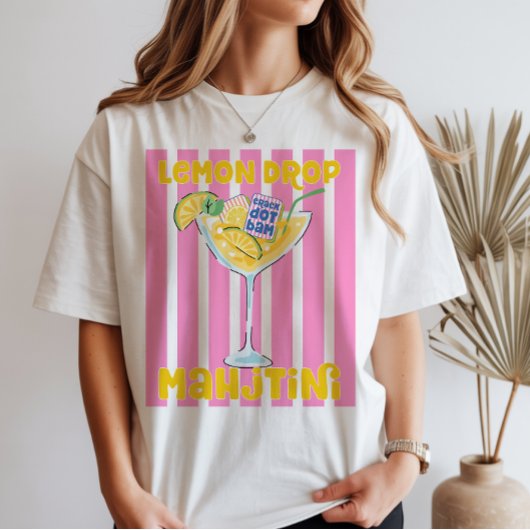 T-Shirt Mahjong Martini Lemon Drop