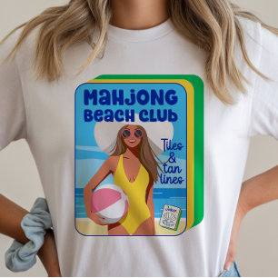 T-Shirt Mahjong Summer Beach Club