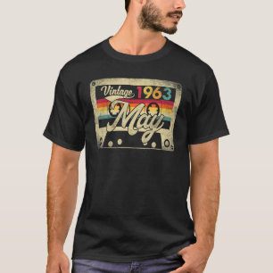 T-shirt Mai 1963 59e Anniversaire Retro 59 Ans Vintag