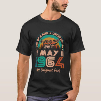 T-shirt Mai 1964 Anniversaire stupéfiant depuis mai 1964