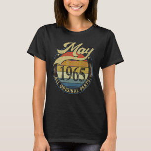 T-shirt Mai 1965 Toutes les pièces d'origine Vintage Anniv