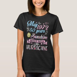 T-shirt Mai 1972 Anniversaire 50 Ans D'Être Sunshine Mixte