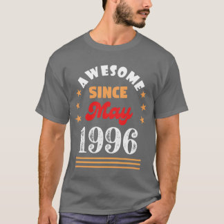T-shirt Mai 1996 Incroyable depuis mai 1996 drôle