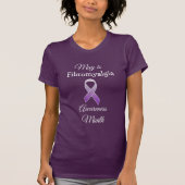 T-shirt Mai est Fibromyalgie Mois de sensibilisation Chemi (Devant)