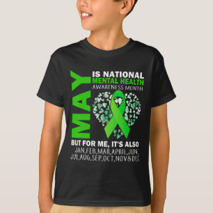 T-shirt Mai Est Le Mois De Sensibilisation À La Santé Ment