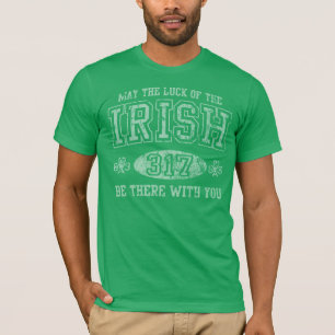 T-shirt Mai la chance du jour de St Patrick irlandais