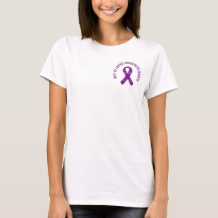 T-shirt Mai Lupus Mois de sensibilisation / Ribbon pourpre