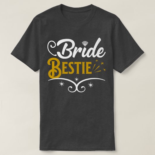 T-shirt Maid of Honor Bride Bestie Bridal Shower Gifts  (Design devant)