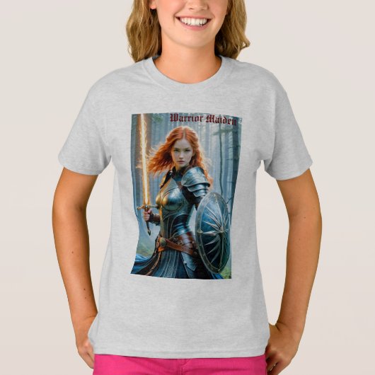 T-shirt Maiden guerrier (Devant)