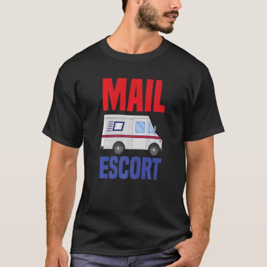 T-shirt Mail Escort Postal Worker (Devant)