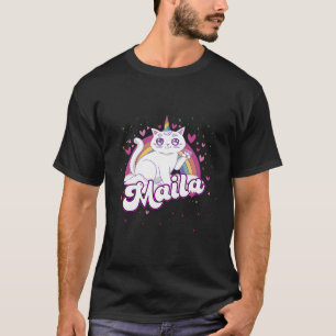 T-shirt Maila Nom Adorable Avec Beau Caticorn