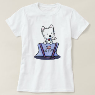 T-shirt Mailbag Westie KiniArt