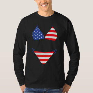 T-shirt Maillot de bain de couverture de bikini 4 juillet