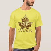 T-shirt Maillot de baseball Feuille d'érable du Canada Hom (Devant)
