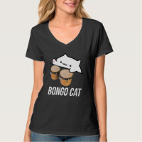 maillot de chat bongo avec mignon chat bongo