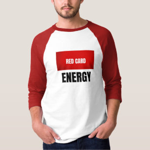 T-shirt Maillot de football Énergie Carton Rouge