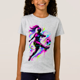T-Shirt Maillot de football féminin | Maillot de joueuse d