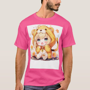 T-shirt maillot de lion de chibi saber