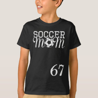 T-shirt Maillot de maman de footballeur Numéro 67 Joueur p