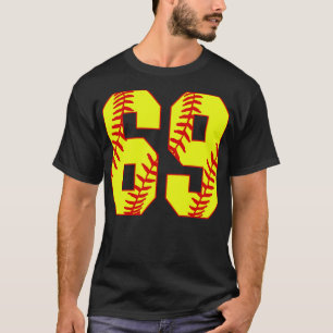 T-shirt Maillot de softball à lancer rapide numéro 69 69 S
