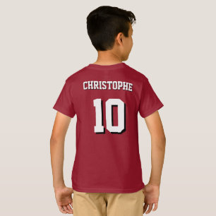 T-shirt Maillot de Sport Personnalisé – Nom, Numéro & Logo
