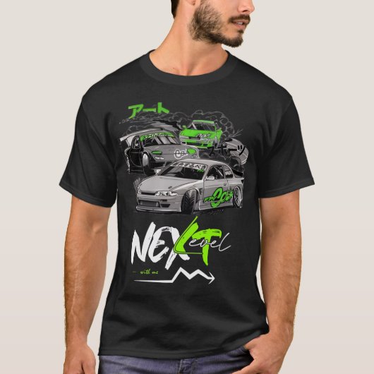 T-shirt maillot de sport rapide voiture voiture de course (Devant)